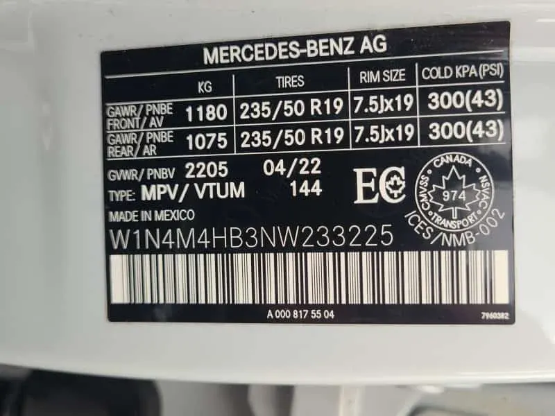 Mercedes-Benz GLB250 / GLB250 4MATIC 2022
