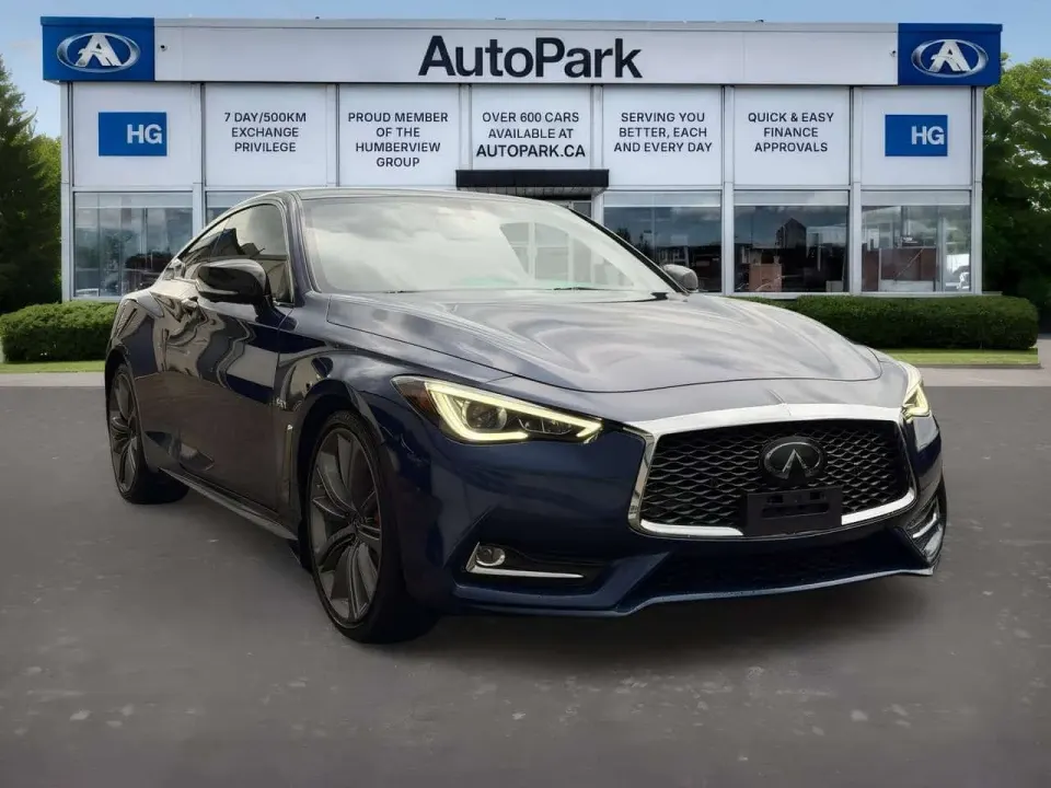 Infiniti Q60 3.0 Red Sport 400 AWD 400-HP Twin-Turbo V6 | Leather Interior | 360° Camera | Adaptive Cruise Control | Bose Audio 2019