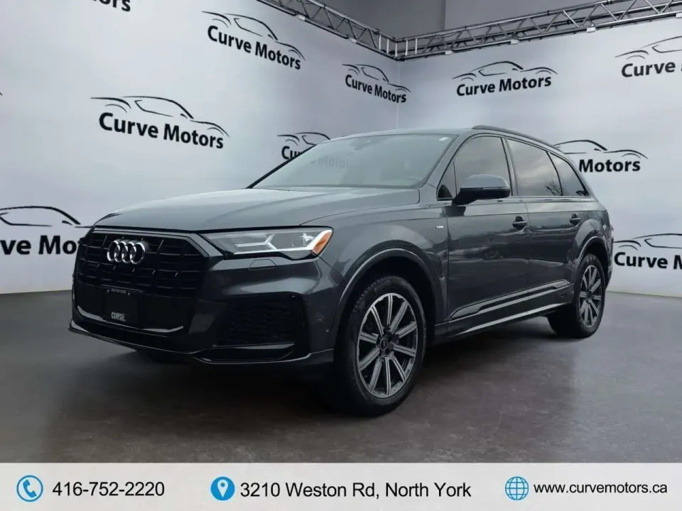 Audi Q7 55 TFSI Progressiv S-Line * LOW KM / COOLED SEATS / CARPLAY / PANO / 360 CAM 2021