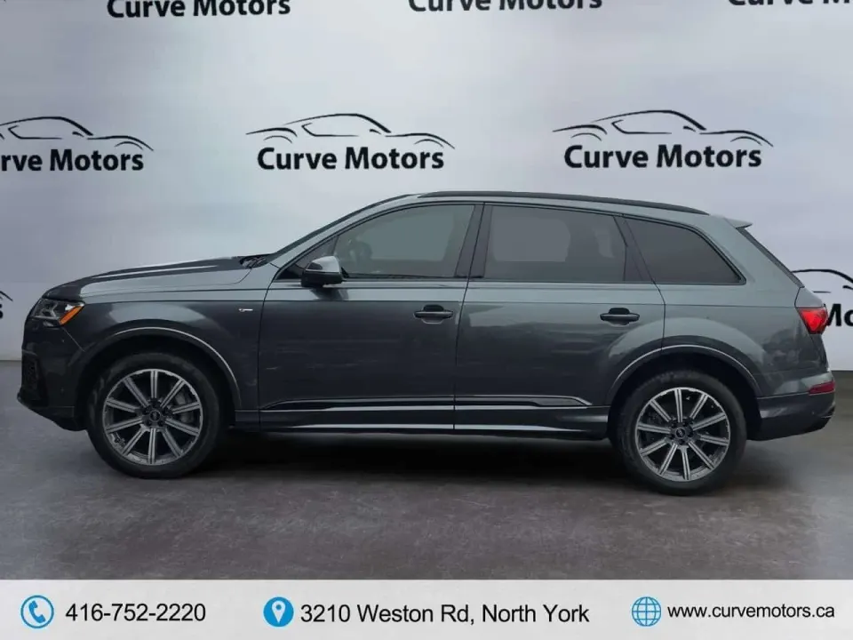 Audi Q7 55 TFSI Progressiv S-Line * LOW KM / COOLED SEATS / CARPLAY / PANO / 360 CAM 2021