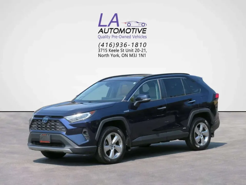 Toyota Rav4 2.5 Hybrid Hybrid Limited AWD w/Leather Sunroof Camera Fully Loaded 2020