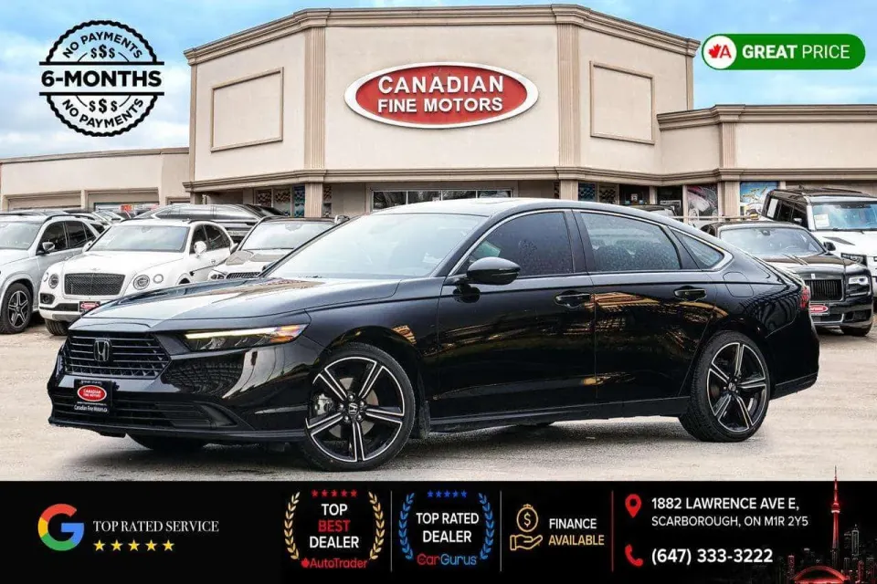 Honda Accord 2.0 Hybrid Sport |BSM|HEATED SEATS|SUNROOF|CARPLAY| 2023
